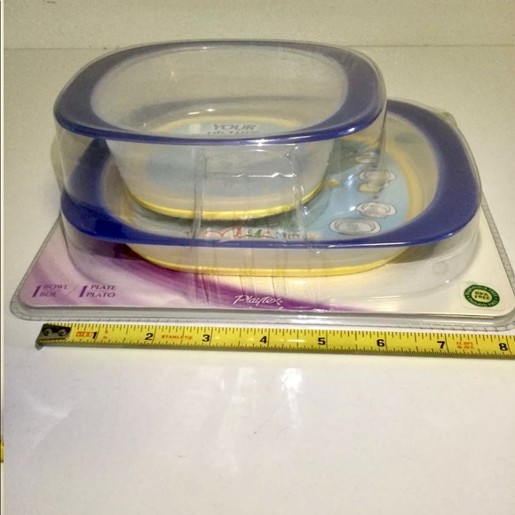 NEW Playtex Create My Own Bowl & Plate Stage 3 Blue BPA FREE - Picture 6 of 11
